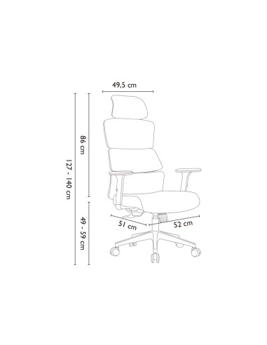 Silla q-connect direccion aurea similpiel alt...