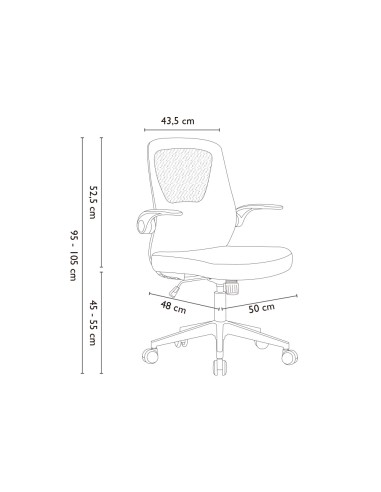 Silla q-connect oficina terni malla alt max...