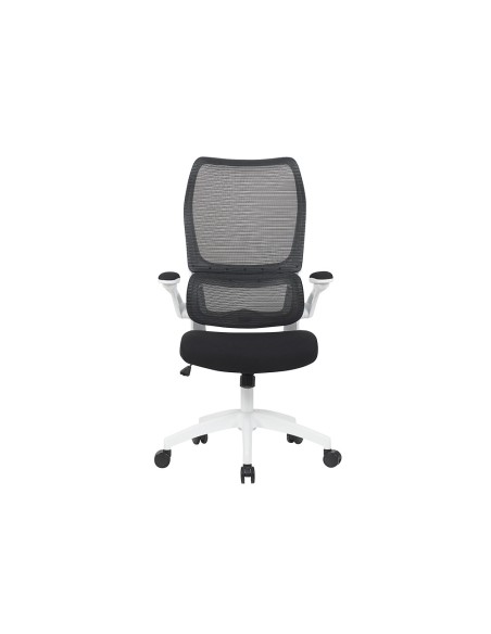 Silla q-connect oficina catania malla alt max 1230 mm anc 510 mm prof 490 mm ruedas premium color negro blanco