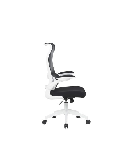 Silla q-connect oficina catania malla alt max 1230 mm anc 510 mm prof 490 mm ruedas premium color negro blanco
