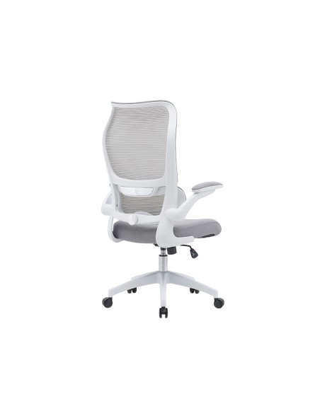 Silla q-connect oficina catania malla alt max 1230 mm anc 510 mm prof 490 mm ruedas premium color gris blanco