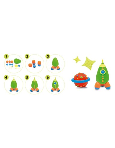 Pasta milan para modelar soft dough neon caja...