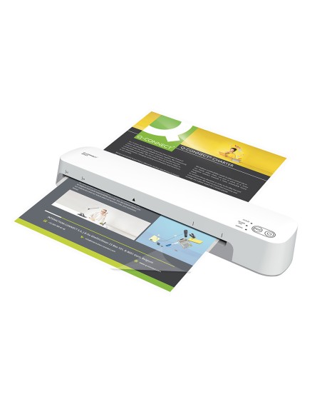 Plastificadora q-connect kf19092 din a3 estandar 2 rodillos hasta 125 mc