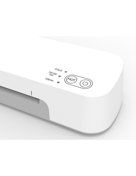 Plastificadora q-connect kf19091 din a4 estandar 2 rodillos hasta 125 mc