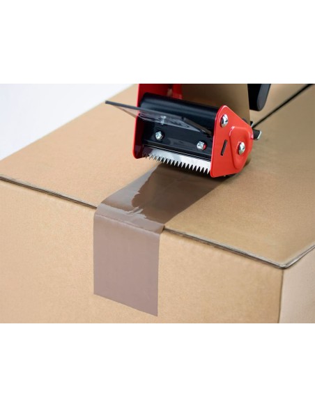 Cinta adhesiva q-connect polipropileno havana 132 m x 50 mm para embalaje