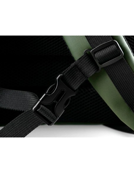 Mochila antartik volt 5 compartimentos color verde militar interior naranja 450x180x330 mm