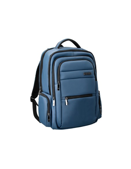 Mochila antartik volt 5 compartimentos color azul marino interior turquesa 450x180x330 mm