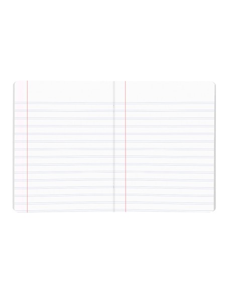 Libreta liderpapel scriptus a5+ plus 48 hojas 90gr rayado montessori 5mm con margen colores surtidos