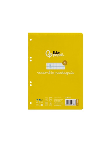 Recambio liderpapel a5 pautaguia 100 hojas 75gr...