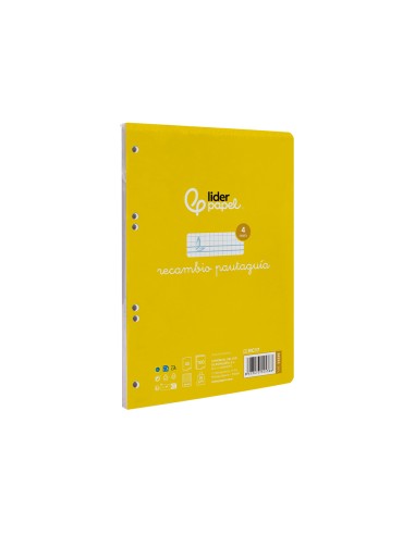 Recambio liderpapel a5 pautaguia 100 hojas 75gr...