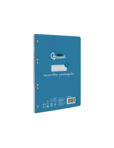 Recambio liderpapel a5 pautaguia 100 hojas 75gr...