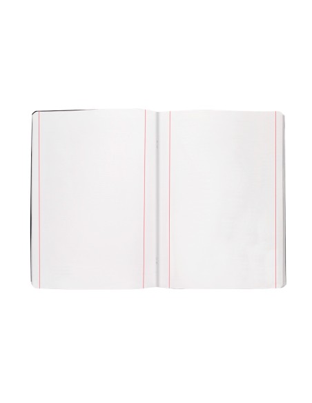 Libreta liderpapel tapa negra a5 80 hojas 60gr liso con doble margen
