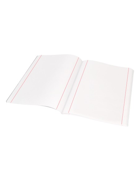 Libreta liderpapel tapa negra a5 80 hojas 60gr liso con doble margen