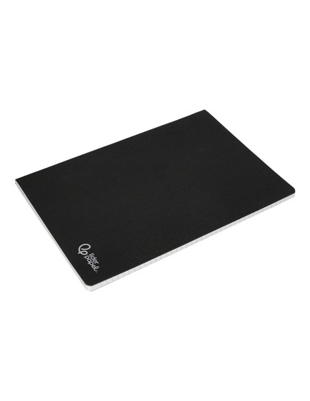 Libreta liderpapel tapa negra a5 80 hojas 60gr cuadro 5mm con doble margen