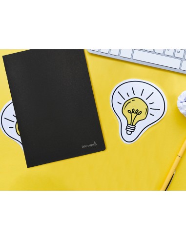 Libreta liderpapel tapa negra a5 80 hojas 60gr...