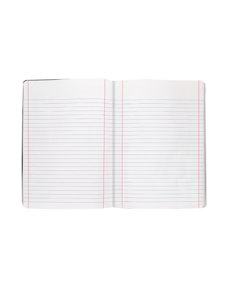 Libreta liderpapel tapa negra a5 80 hojas 60gr horizontal con doble margen