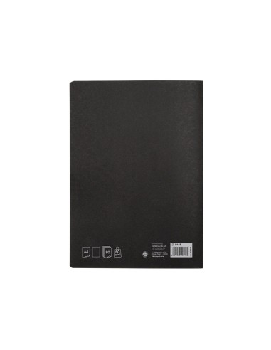 Libreta liderpapel tapa negra a4 80 hojas 60gr...