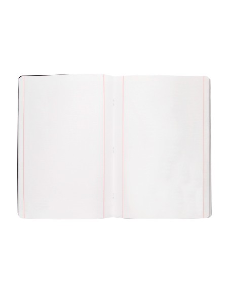 Libreta liderpapel tapa negra a4 80 hojas 60gr liso con doble margen