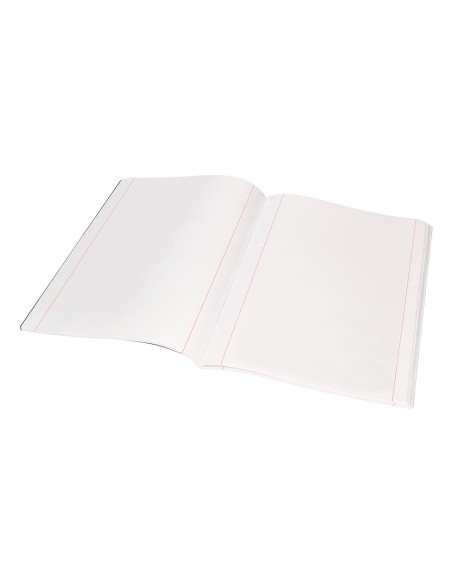 Libreta liderpapel tapa negra a4 80 hojas 60gr liso con doble margen