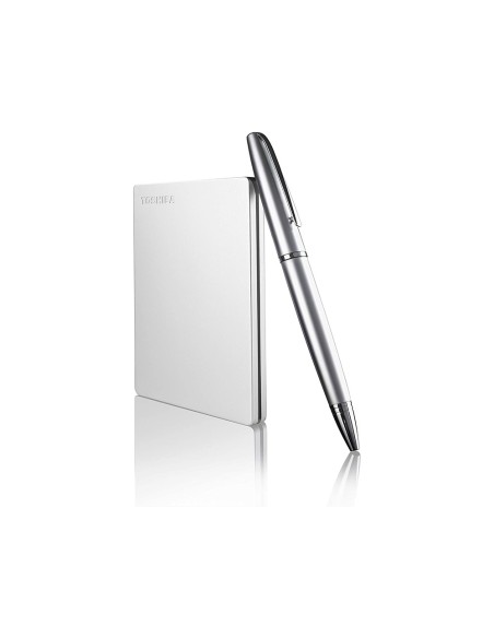 Disco duro externo toshiba canvio slim hdd 2,50\" 5.000 mbit/s usb 3.0 1 tb color blanco