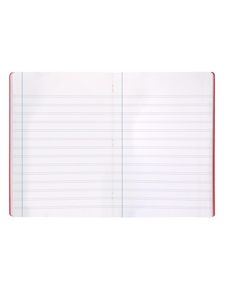 Libreta liderpapel 360 tapa de plastico a5 48 hojas 90gr pauta 4 3,5mm con margen colores surtidos