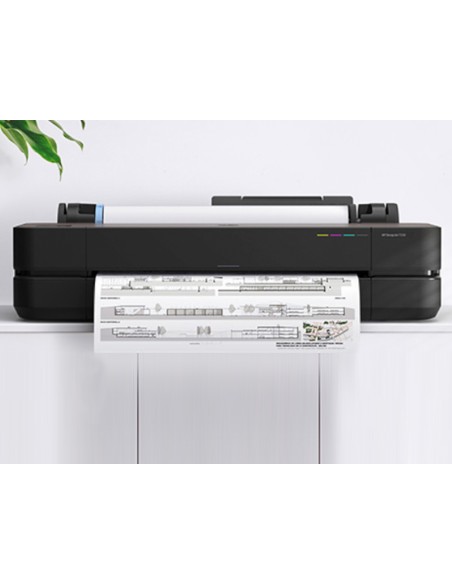 Impresora hp designjet t230 24 pulgadas 2400x1200 ppp tinta color 35 ppm 512 mb din a1