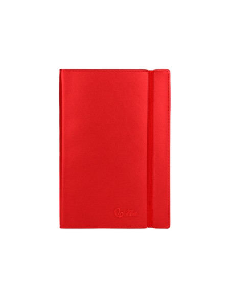 Libreta indice liderpapel similpiel a7 120 hojas 70gr color rojo