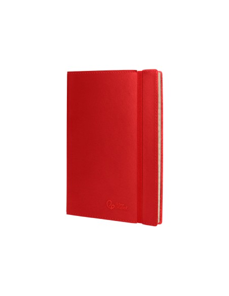Libreta indice liderpapel similpiel a7 120 hojas 70gr color rojo