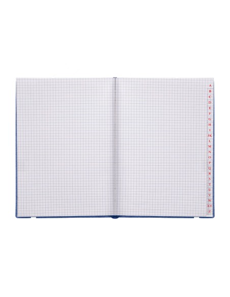 Libreta indice liderpapel similpiel a6 120 hojas 70gr color azul
