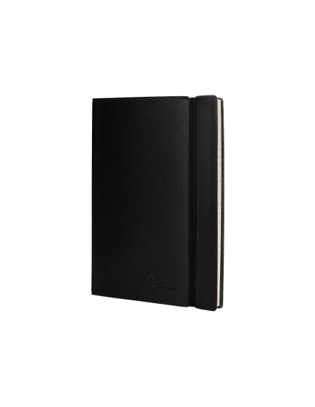 Libreta indice liderpapel similpiel a5 120 hojas 70gr color negro