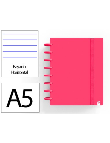 Cuaderno ingeniox foam a5 80h rayado horizontal...