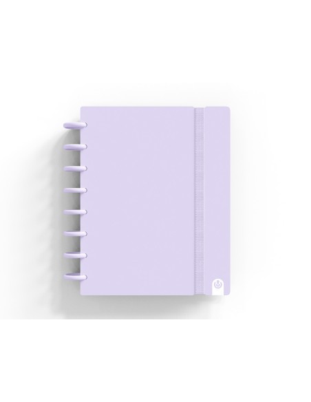 Cuaderno ingeniox foam a5 80h rayado horizontal malva pastel