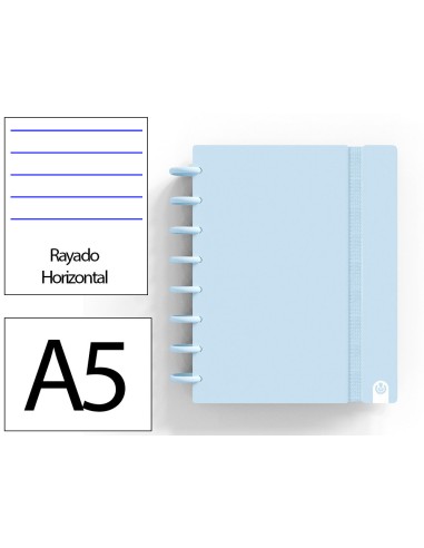 Cuaderno ingeniox foam a5 80h rayado horizontal...