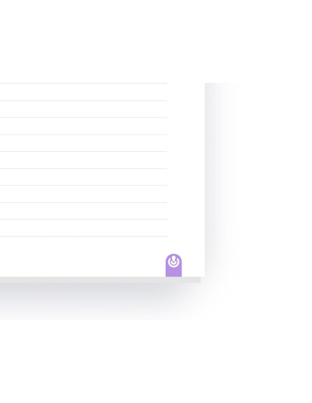 Cuaderno ingeniox foam a4 80h rayado horizontal violeta