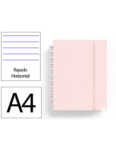Cuaderno ingeniox foam a4 80h rayado horizontal...