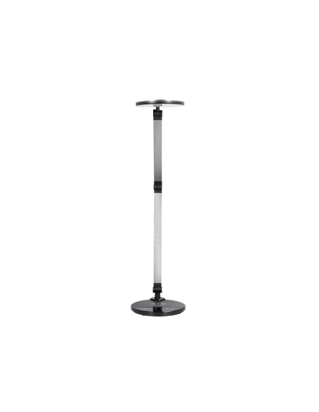 Lampara de oficina q-connect sobremesa profesional aluminio 9w 120 led cargador movil color negro
