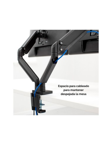 Brazo para monitor plano doble fellowes...