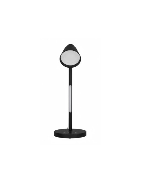 Lampara de oficina q-connect sobremesa abs tactil 6w 32 led 330lm color negro