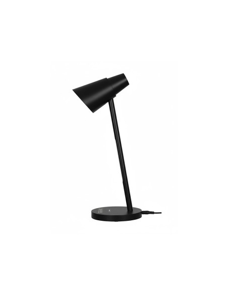 Lampara de oficina q-connect sobremesa abs tactil 6w 32 led 330lm color negro