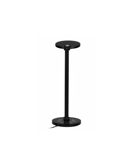 Lampara de oficina q-connect sobremesa profesional abs 80 leds 7 w con interruptor color negro