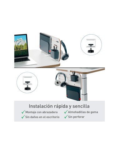 Organizador escritorio leitz ergo anclaje con...