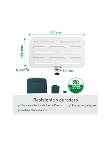 Organizador escritorio leitz ergo anclaje con...