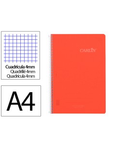 Cuaderno espiral carlin a4...