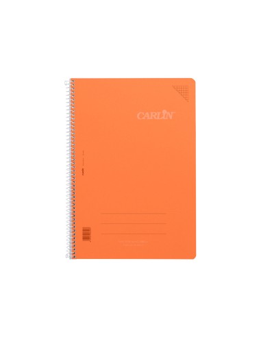 Cuaderno espiral carlin a4 tapa plastico 80h...