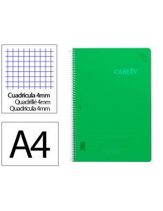 Cuaderno espiral carlin a4...