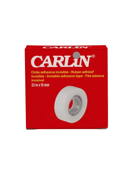 Cinta adhesiva carlin invisible 33 mt x 19 mm