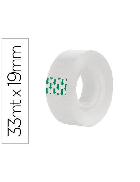 Cinta adhesiva carlin transparente 33 mt x 19 mm