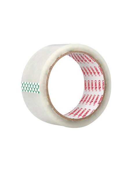 Cinta adhesiva carlin polipropileno transparente 60 mt x 48 mm para embalaje