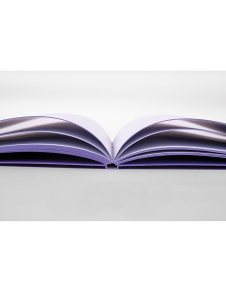 Libreta encolada milan coleccion sunset din a4 48 hojas 95 gr cuadricula 5mm lila