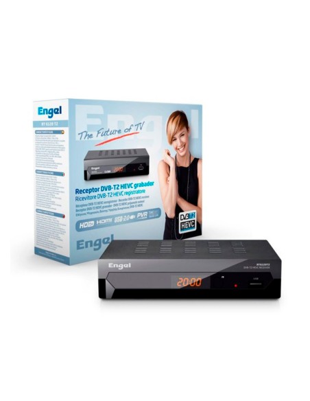 Receptor grabador engel rt6110t2 dvb-t2 hdmi/av cec vesa pvr hdmi bidireccional usb 2.0 mp3 jpeg y video